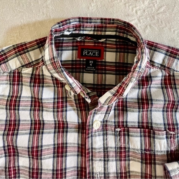 BOYS, PLAID, LONG SLEEVE, BUTTON DOWN SHIRTS. SIZE 4 & SIZE 4T. - Picture 7 of 7